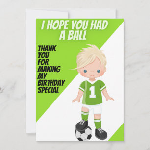 Kicka det 1 tackkort inbjudningar