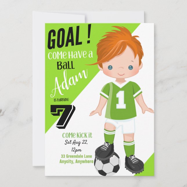 Kicka det 2-dagars inbjudningskort (Framsida)