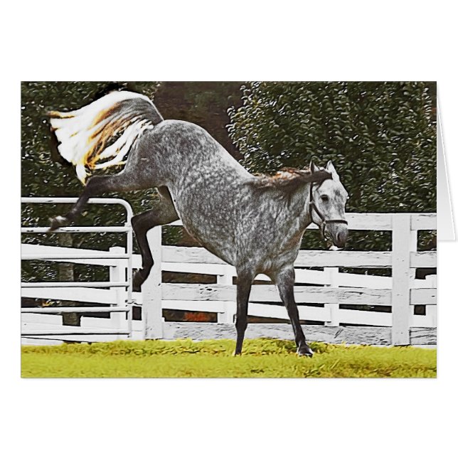 Kicka upp måltider hälsningskort (Framsidan Horizontal)