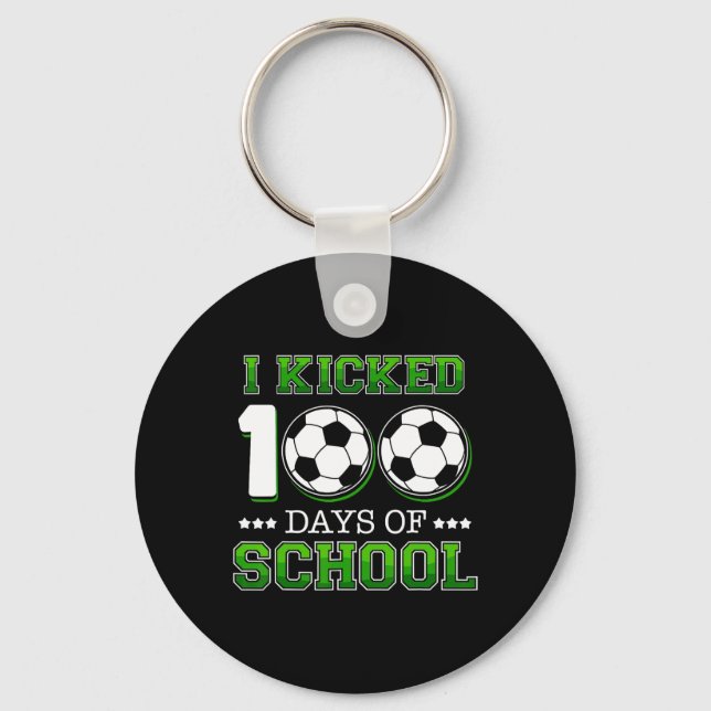 Kickade 100 dagars skolsportböcker nyckelring (Framsida)