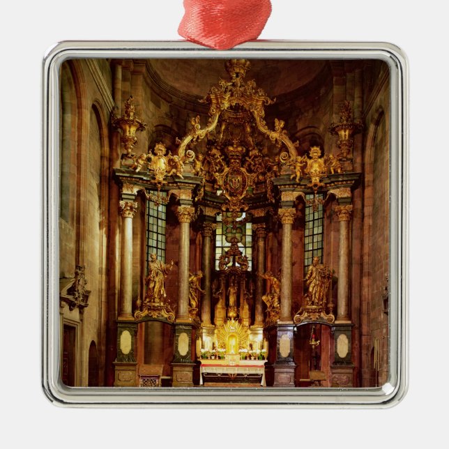 Kickaltaret i den östliga kören julgransprydnad metall (Framsidan)