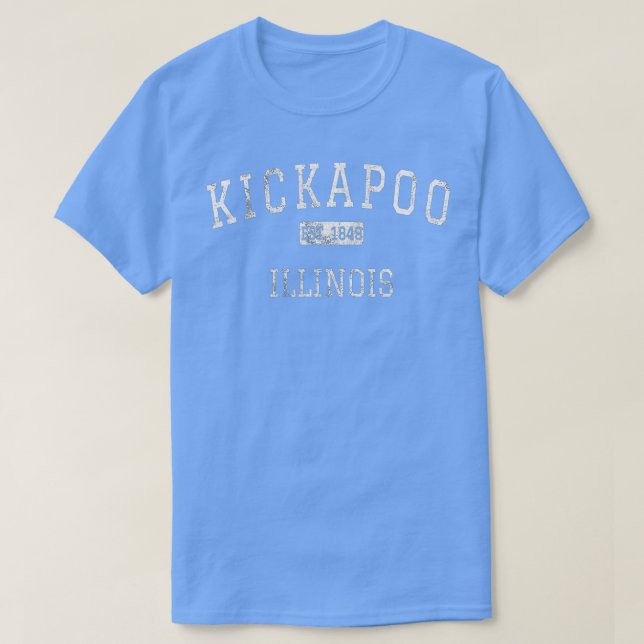 Kickapoo Illinois IL Vintage T Shirt (Design framsida)