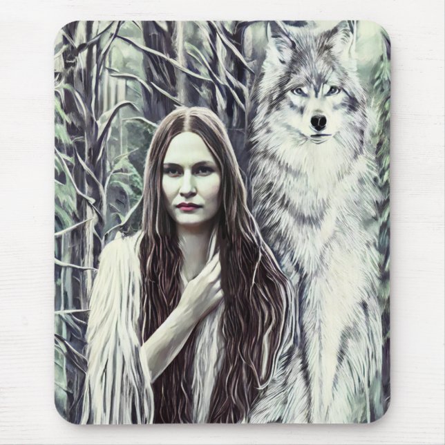 Kickapoo Indian Brujah White Varg original art Musmatta (Framsidan)