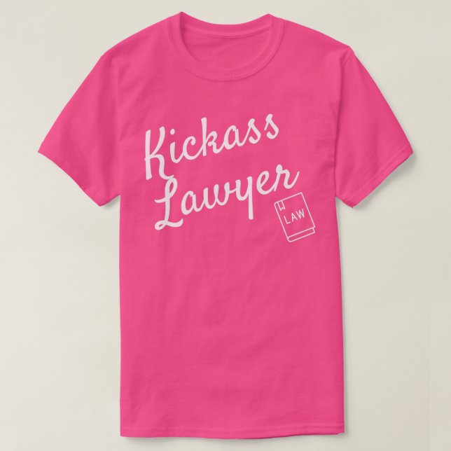 Kickass lawyerwhite t shirt (Design framsida)
