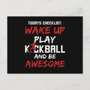 Kickball bättre än Therapy Helg Vykort