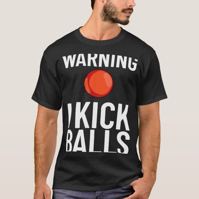 Kickball Game Ball Tournament T Shirt (Framsida)