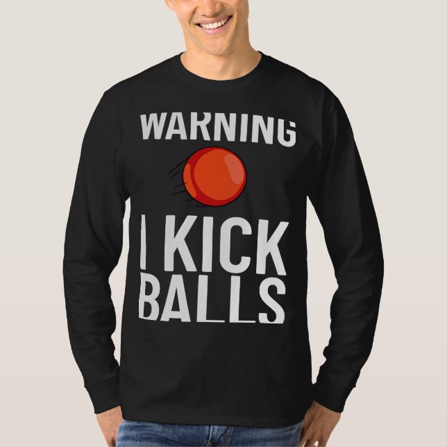 Kickball Game Ball Tournament T Shirt (Framsida)