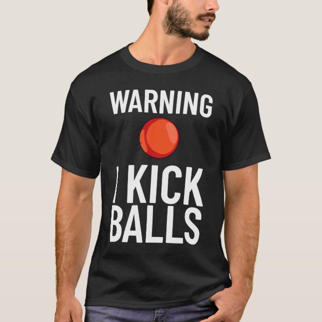 Kickball Game Boll Tournament T Shirt (Framsida)