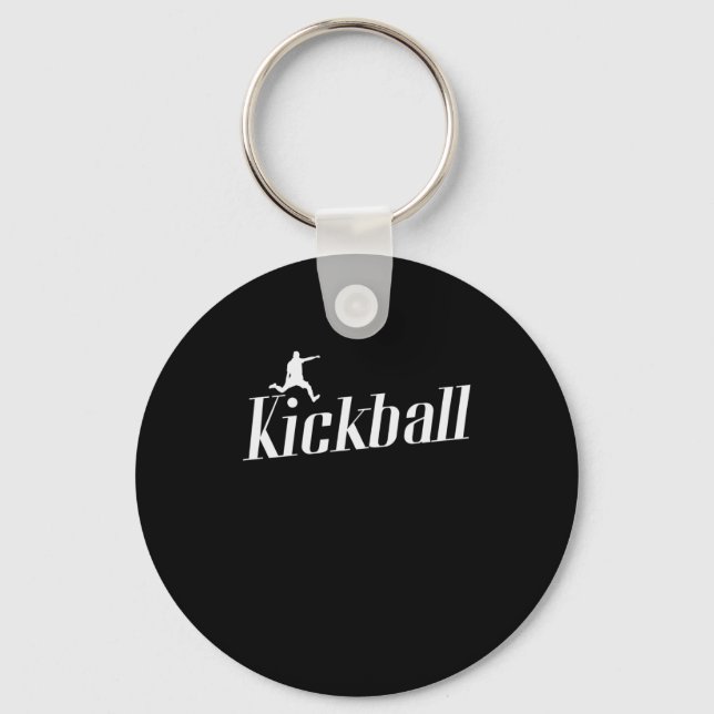 Kickball Gummiball Sport Kickball USA Nyckelring (Framsida)