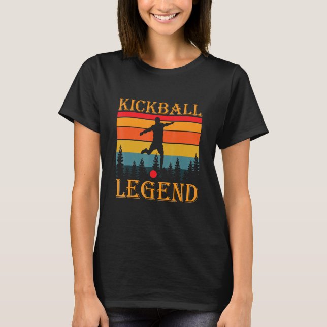 Kickball Legend Kickball Kickball Player T Shirt (Framsida)