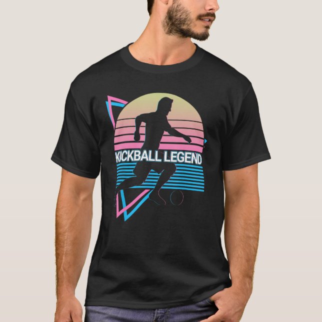 Kickball Legend Kickball Legend Retro T Shirt (Framsida)