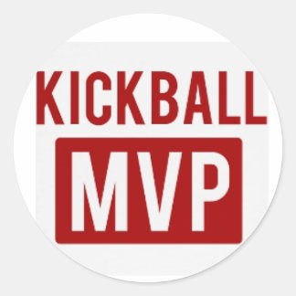 kickball mvp Sticker Runt Klistermärke