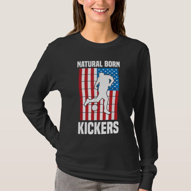 Kickball - Natural Born Kickers - American - Camp T Shirt (Framsida)