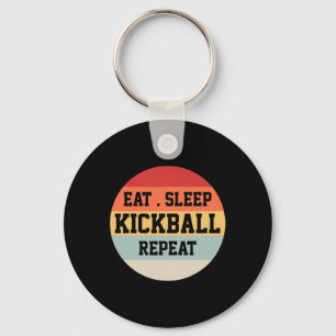 Kickball Player Retro Funny Gift Nyckelring
