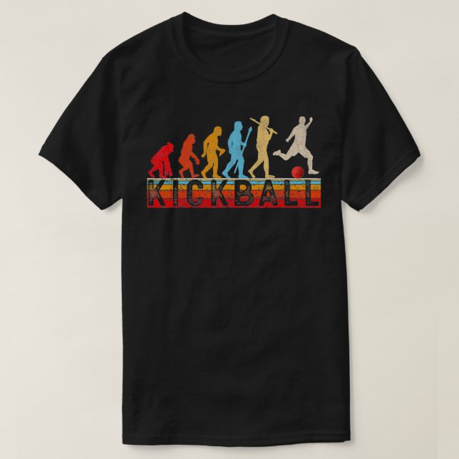 Kickball-skjorta Kickball, sparka bollar vuxen T Shirt (Design framsida)