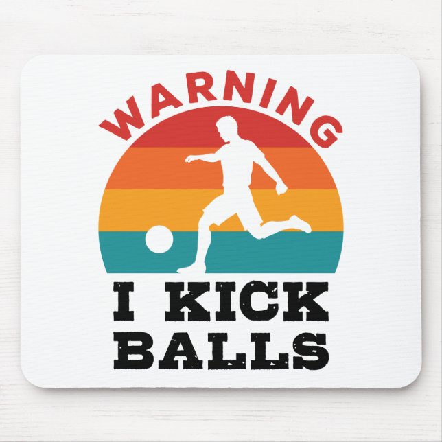Kickball Warning I Kick Bollar Musmatta (Framsidan)