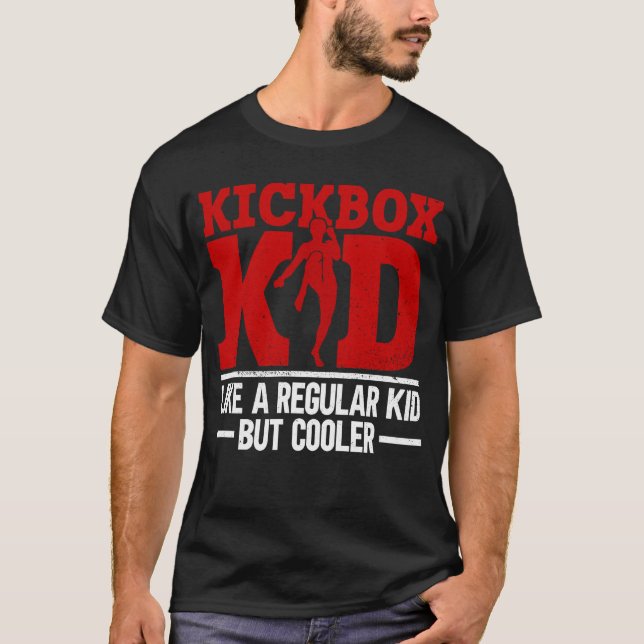 Kickbox Kid - Like A Regular Kid But Cooler - T Shirt (Framsida)
