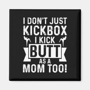 Kickboxande Mamma Jag Kickboxar Inte Bara Jag Spar Magnet