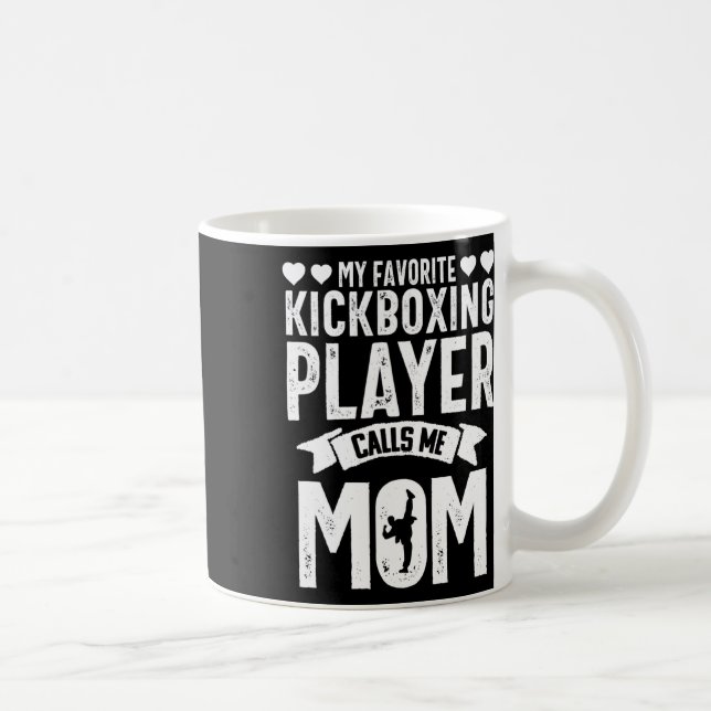 Kickboxande Mamma Rolig Kampsport Karate Muay Kaffemugg (Höger)