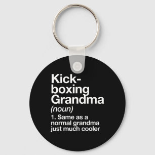 Kickboxande mormor definition rolig sport nyckelring