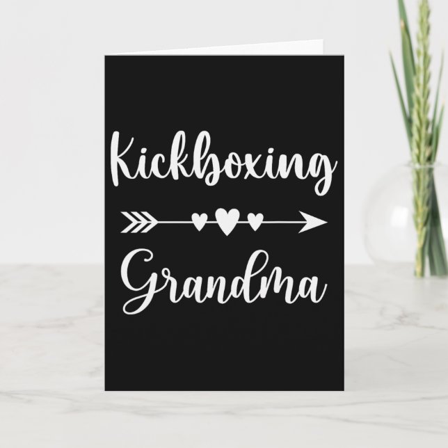 Kickboxande Mormor Kickboxande Fans Kickboxande Mo Kort (Framsida)