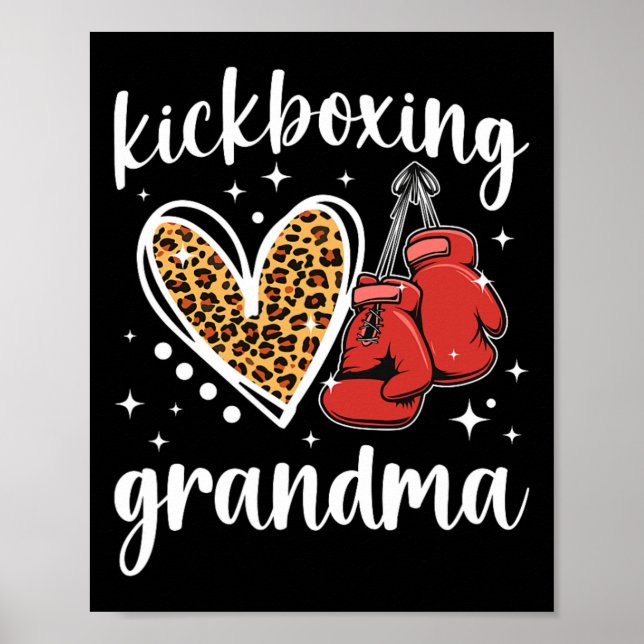 Kickboxande mormor till en kickboxande mormor hör poster (Framsidan)