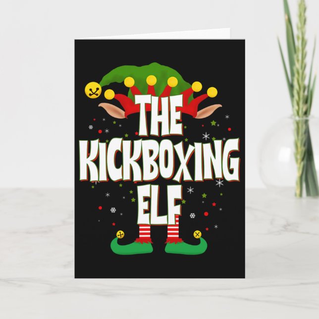 Kickboxande Tomtejul  Kort (Framsida)