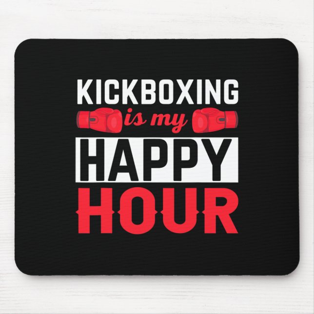 Kickboxar min lyckliga timme Rolig kickboxning  Musmatta (Framsidan)