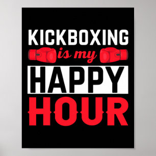 Kickboxar min lyckliga timme Rolig kickboxning Poster
