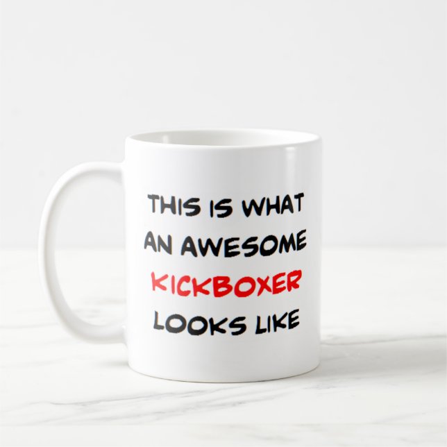 kickboxer, fantastisk kaffemugg (Vänster)