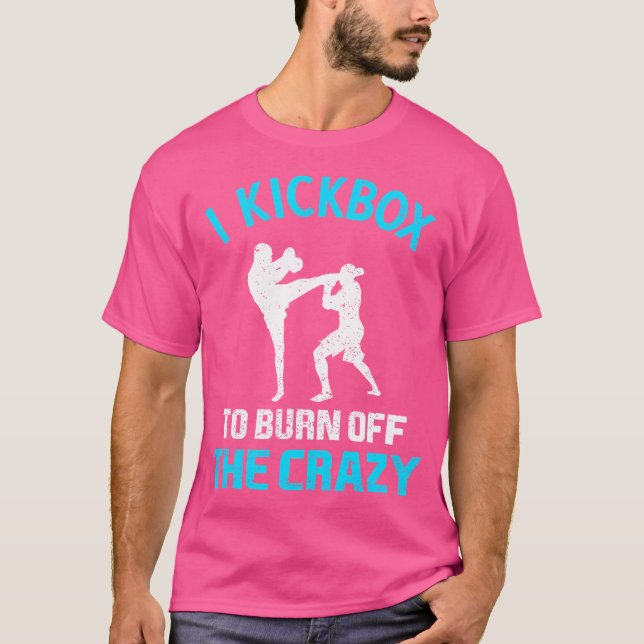 Kickboxer Fighter Martial Arts Kickboxing T Shirt (Framsida)