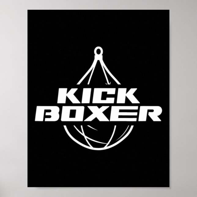 Kickboxer Kick Boxning Kampsport Kickboxing Spark Poster (Framsidan)