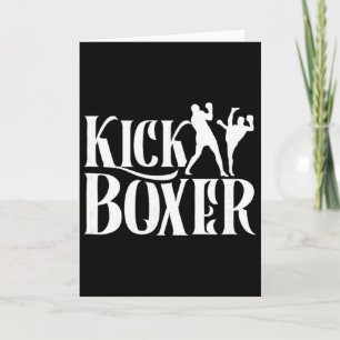 Kickboxer Kickbox Kick Boxning Kickboxing Kampkons Kort