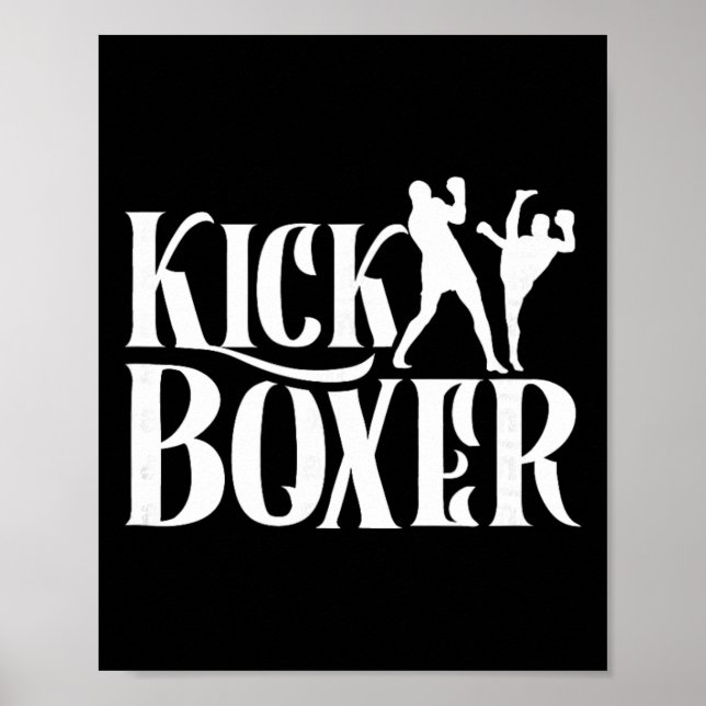 Kickboxer Kickbox Kick Boxning Kickboxing Kampkons Poster (Framsidan)