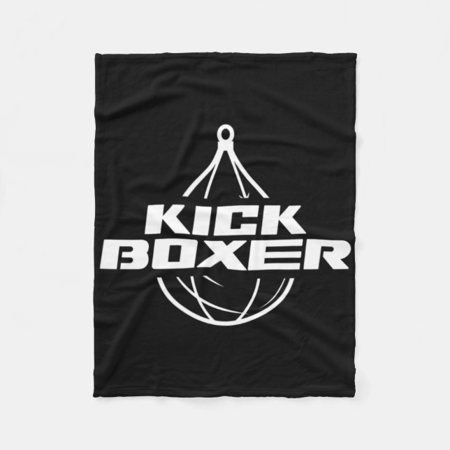 Kickboxer Kickboxning Kampsport Kickboxing Spark Fleecefilt (Framsidan)