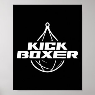 Kickboxer Kickboxning Kampsport Kickboxing Spark Poster