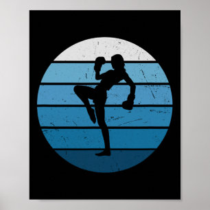 Kickboxer Kvinnors Kickboxning Boxning Herr Kickbo Poster