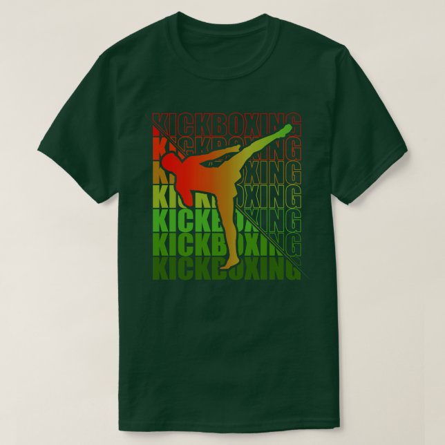 Kickboxer Martial Arts Kickboxing 30 T Shirt (Design framsida)