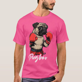Kickboxer Pug Hund Boxer Boxing Gves Kickboxing B T Shirt