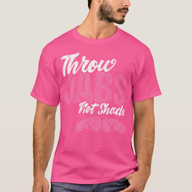 Kickboxi för att kasta jobb utan självförsvar t shirt (Framsida)