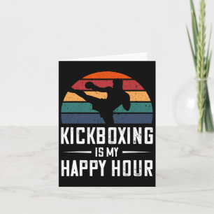 Kickboxing är min Lycklig-timmes Funny Sparkboxing Kort