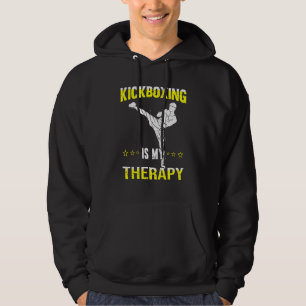Kickboxing är min terapi Kickboxer-Vintage Manar W Hoodie
