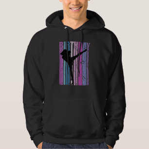 Kickboxing Birthday Womens Kickboxer Retro Vintage Hoodie