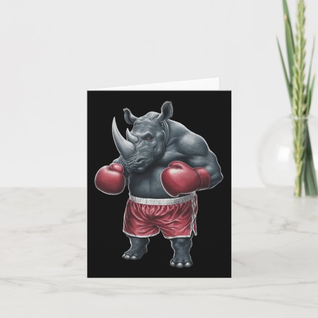 Kickboxing Boxing Boxer Rhino Workout Muay Thai Rh Kort (Framsida)