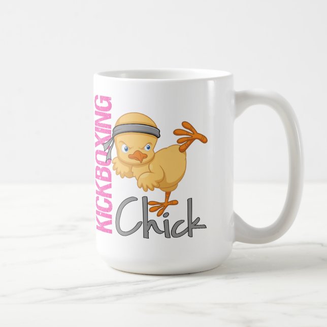Kickboxing chick kaffemugg (Höger)