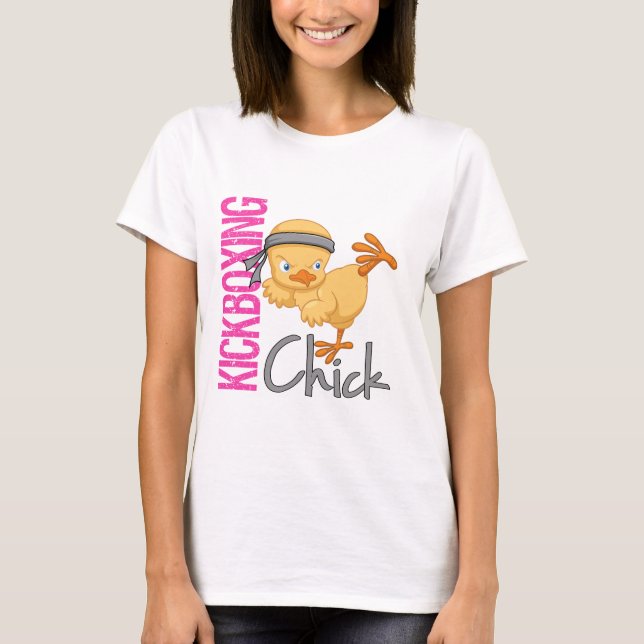Kickboxing chick t shirt (Framsida)