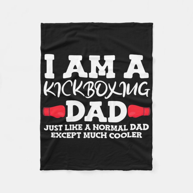 Kickboxing Dad  Fleecefilt (Framsidan)