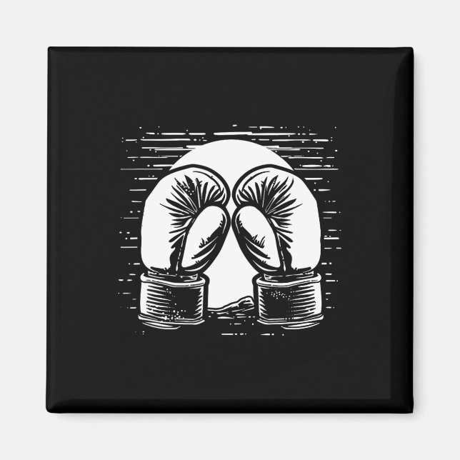 Kickboxing Drawing Self-defense  Magnet (Framsidan)