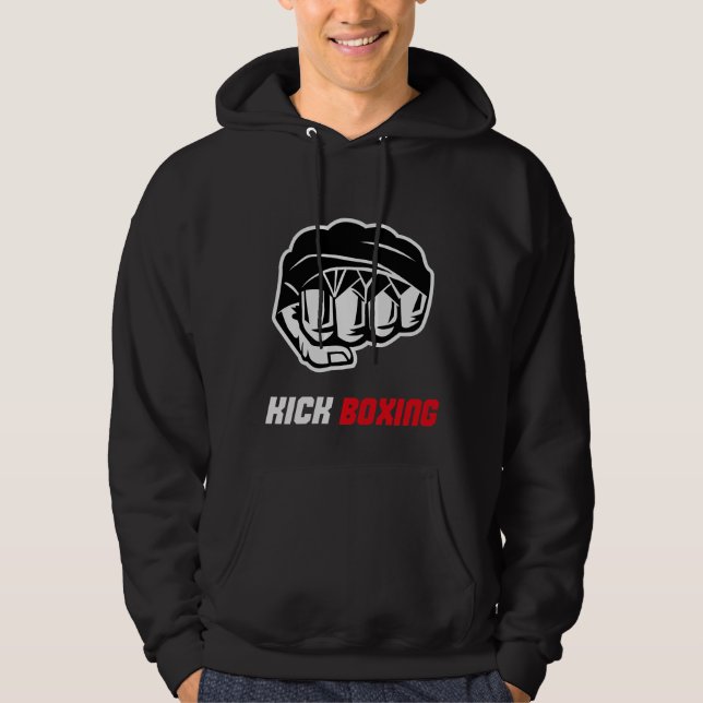 Kickboxing Fight Fist Hoodie (Framsida)