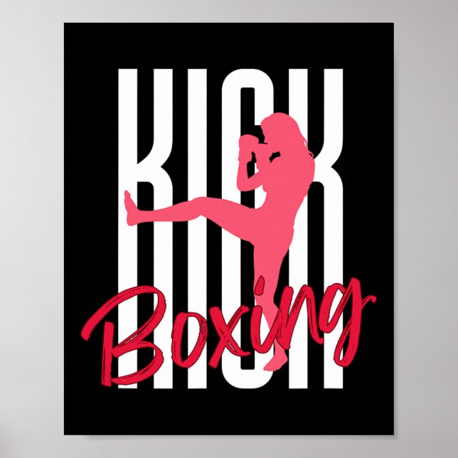 Kickboxing Front Kick  Poster (Framsidan)